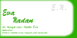 eva madan business card